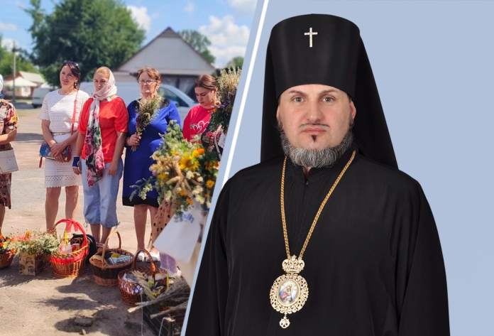 Архієпископ Володимир. Освячення зілля та води в Потіївці